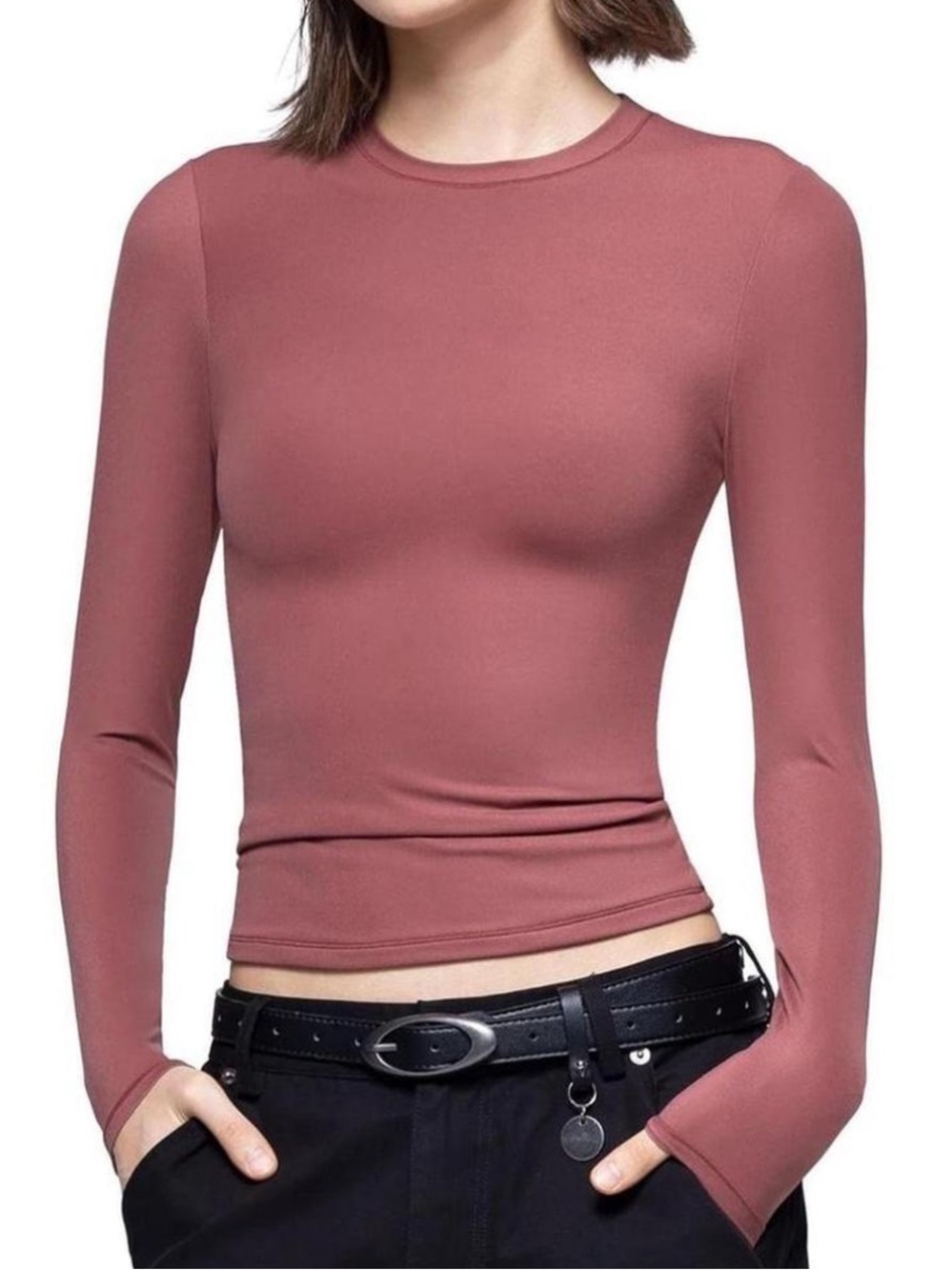 New Suuksees Buttery Soft Essential Long Sleeve Top Size XS